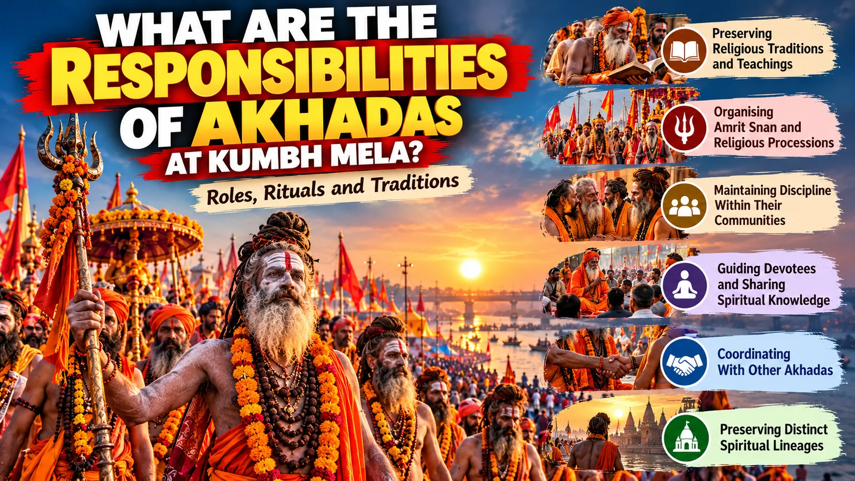 What Are the Responsibilities of Akhadas at Kumbh Mela? Roles, Rituals and Traditions