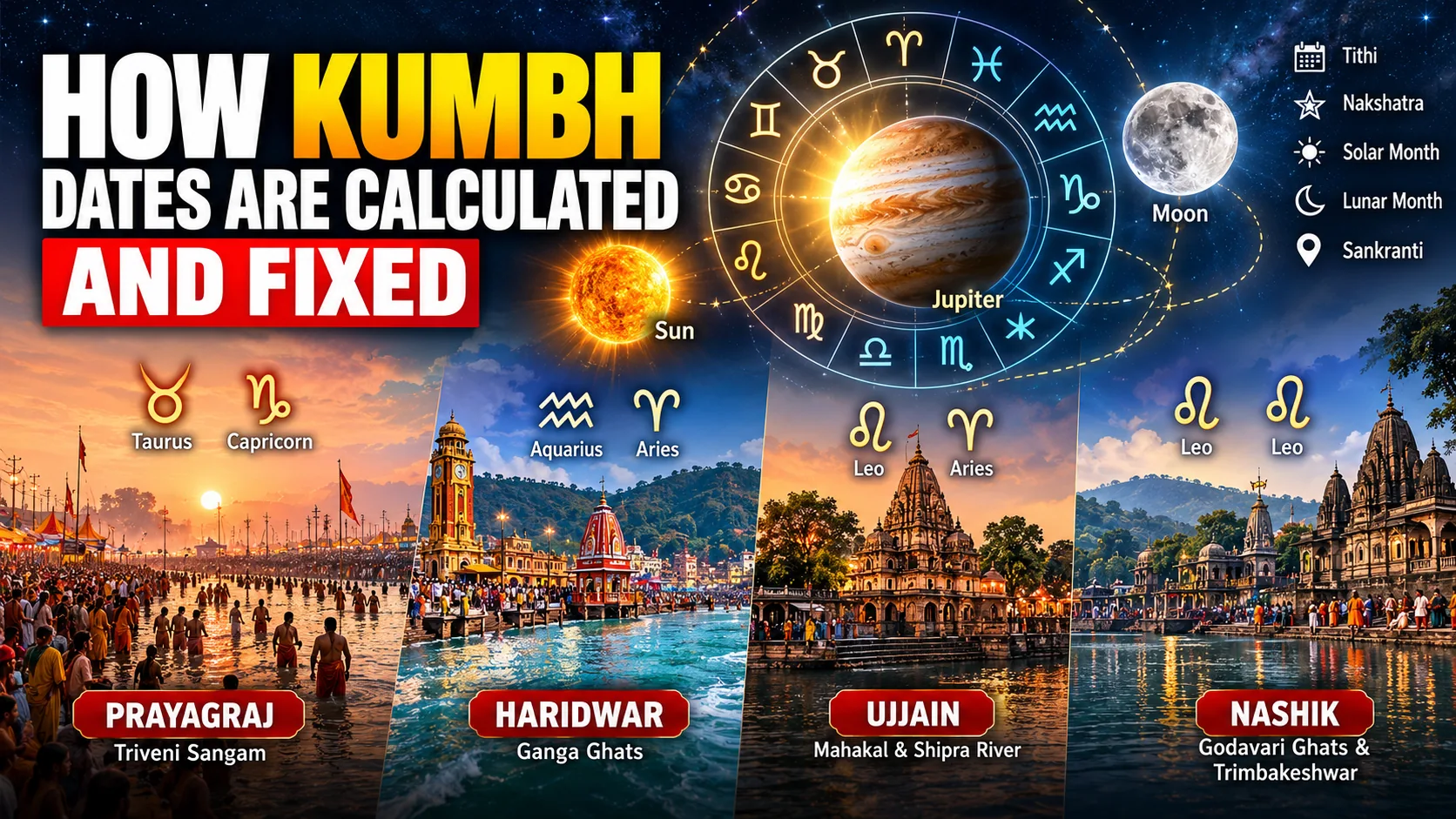 How Kumbh dates are calculated and fixed