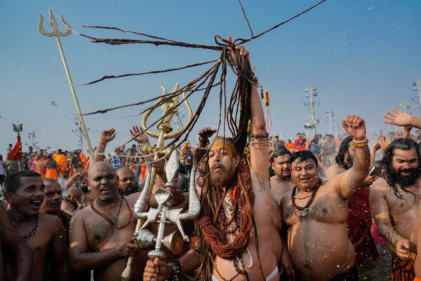 Portraits of different sadhus