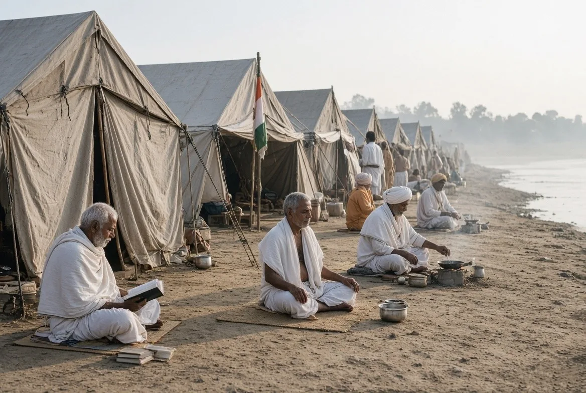 Simple tents and disciplined daily routines
