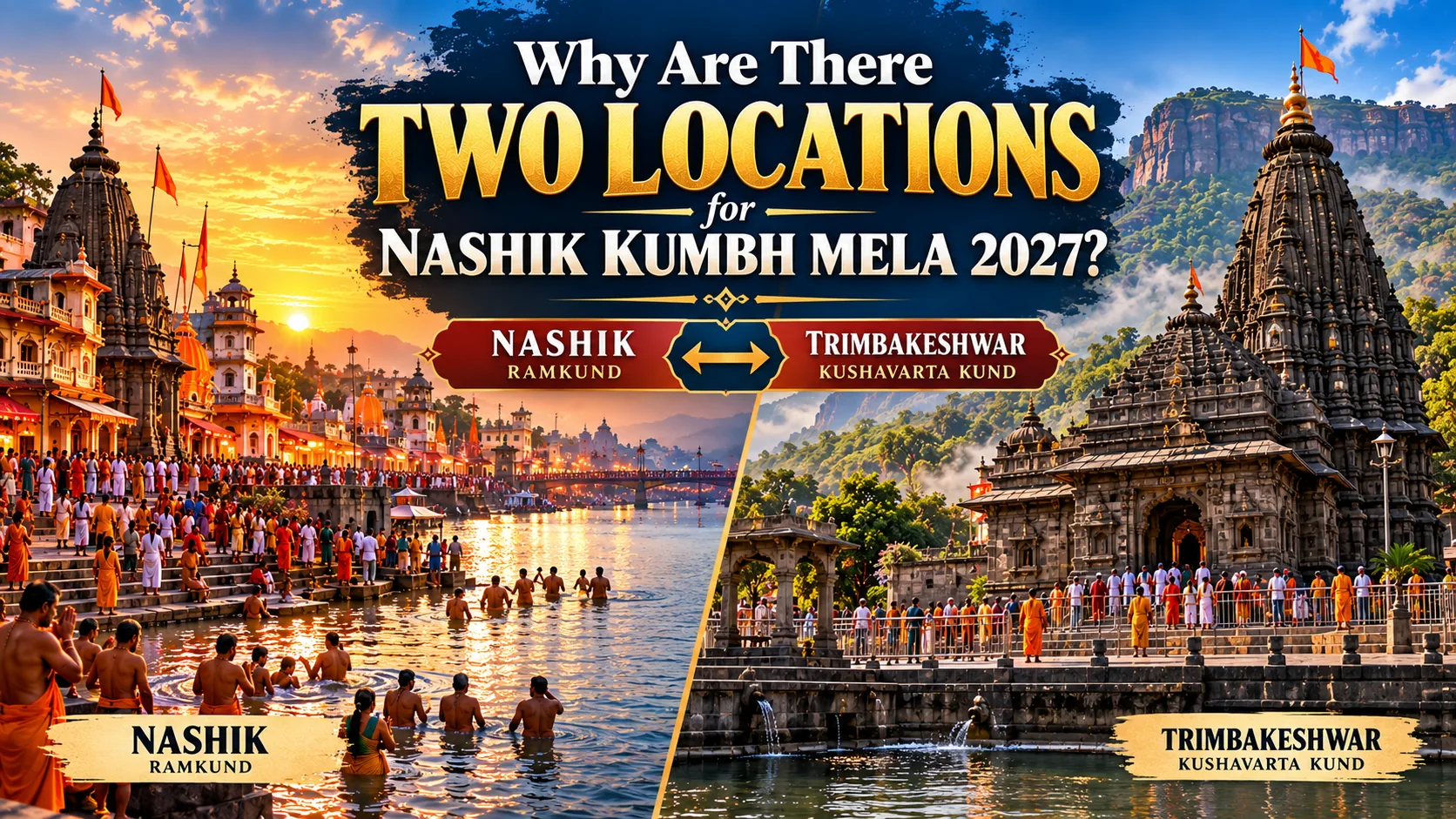 Why Are There Two Locations for Nashik Kumbh Mela? Nashik and Trimbakeshwar Explained